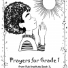 Ruhi Book 3 Grade 1 Prayer Book cover little boy praying with sun