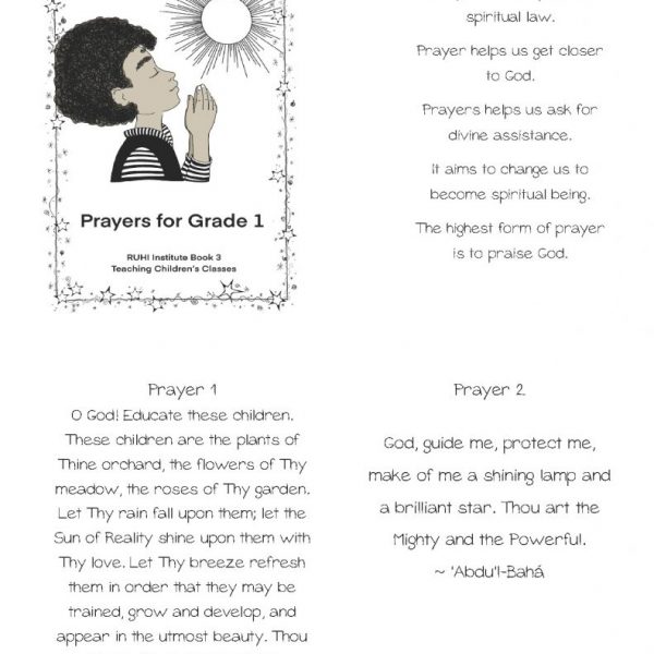 Cover of Ruhi Book 3 Grade 1 prayerbook